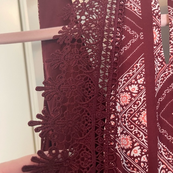 As you Wish Burgandy dress size medium. - Picture 6 of 11